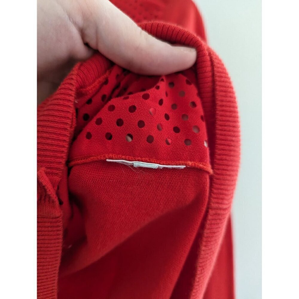 Sandro Paris Patterned Scoop Neck Cutout Cardigan Sweater - Picture 7 of 8